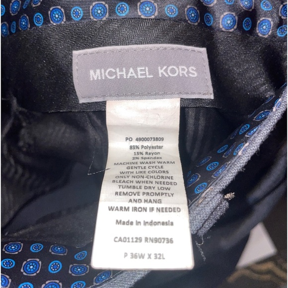 Michael Kors Mens Dress Pants 36x32 Slacks Business Career Professional - Picture 4 of 10